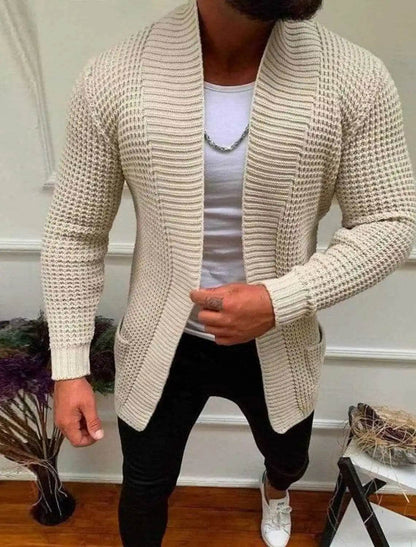 DOIYTTS Men's Casual Long Sleeve Knitted Sweater - Spring Outerwear - Buy Center US