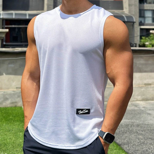Men's Breathable Gym Tank Top - Sleeveless Sports Vest for Fitness - Buy Center US