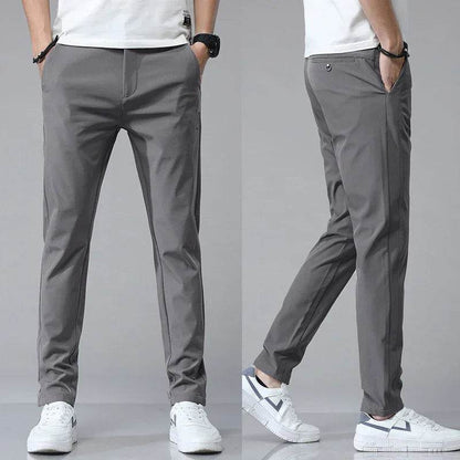 CHOLYL Men's Ultra-Thin Stretch Slim Casual Pants - Breathable Golf Trousers - Buy Center US