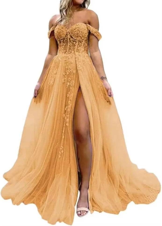 NIXUANYUAN Women's Evening Gala Dress - Sweetheart Lace A-Line Gown - Buy Center US