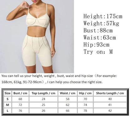 XPSAEG Women's Yoga Outfit Set - Sports Bra & Biker Shorts 2025 - Buy Center US