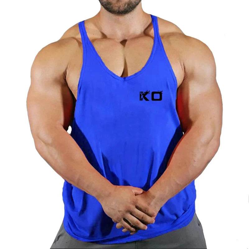 Men's Fitness Stringer Singlet Gym Shirt - V-Neck Sportswear Tank Top - Buy Center US