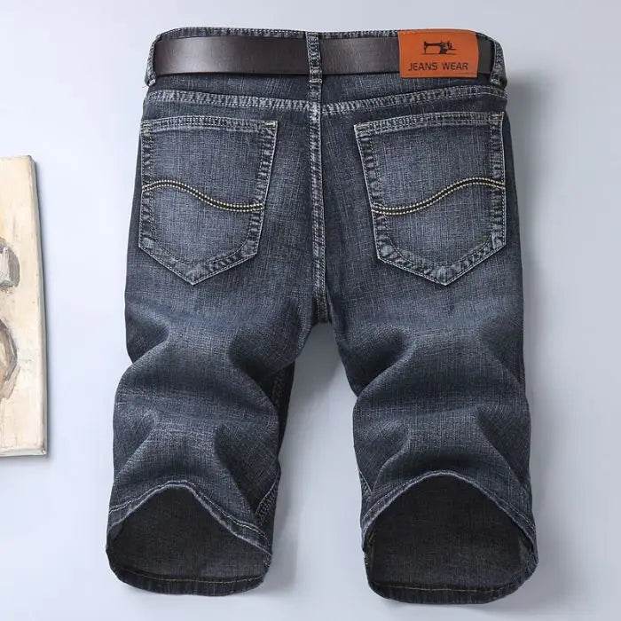2025 Men's Slim Fit Jeans - Stylish Blue Summer Shorts for Casual Wear - Buy Center US
