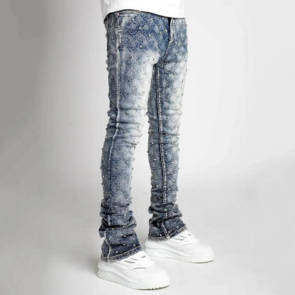Naupang Men's Straight-Leg Denim Trousers - Casual Fashion Pants - Buy Center US