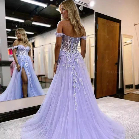 NIXUANYUAN Women's Evening Gala Dress - Sweetheart Lace A-Line Gown - Buy Center US
