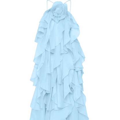 LLYGE Women's Beach Layer Ruffles Maxi Dress - Backless & Slim Fit - Buy Center US