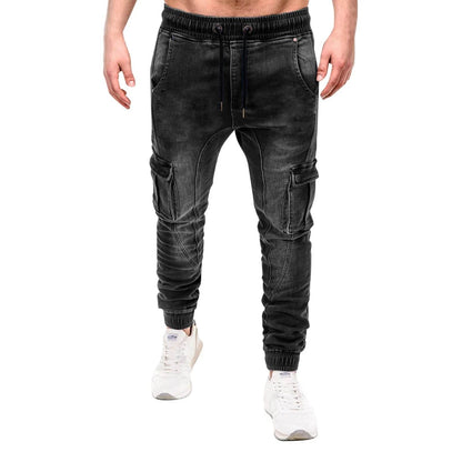 Men's Casual Ripped Skinny Jeans - Lightweight, Stylish Streetwear Pants - Buy Center US