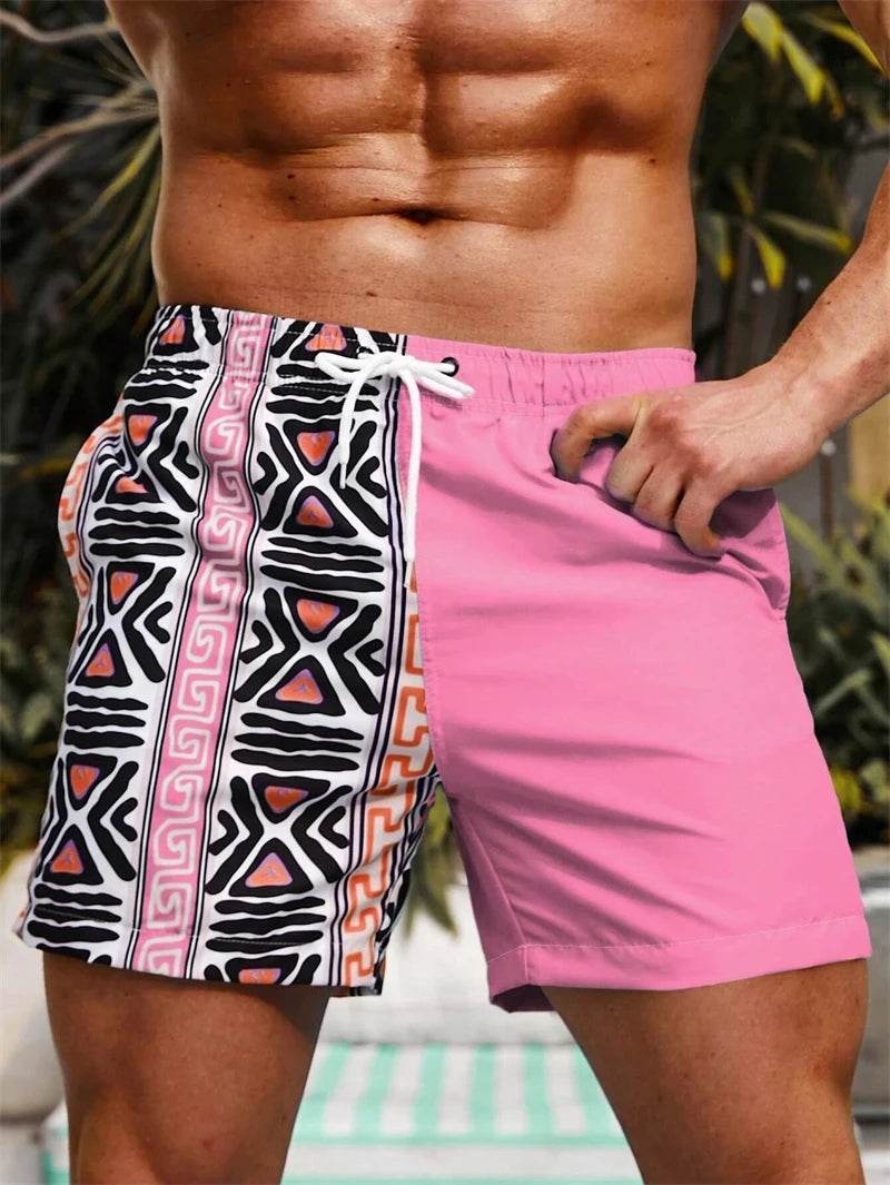 Men's 3D Printed Beach Shorts - Casual Summer Swim Trunks for All Ages - Buy Center US