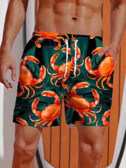 2024 Men's Hawaiian Board Shorts - Casual Swim Trunks with Drawstring - Buy Center US