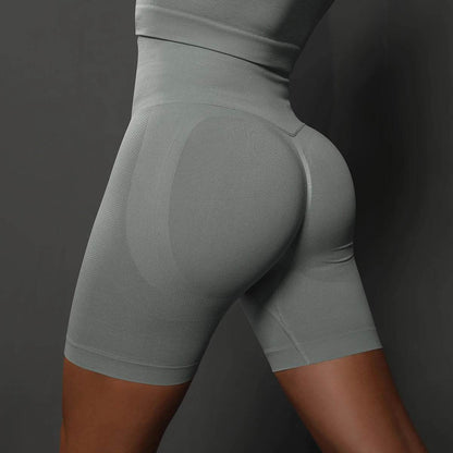 Hamidou High Waist Yoga Shorts for Women - Seamless Gym Fit - Buy Center US