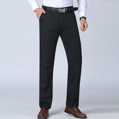 RIYBEOE Men's 100% Cotton Straight Suit Pants - Lightweight Casual Trousers - Buy Center US