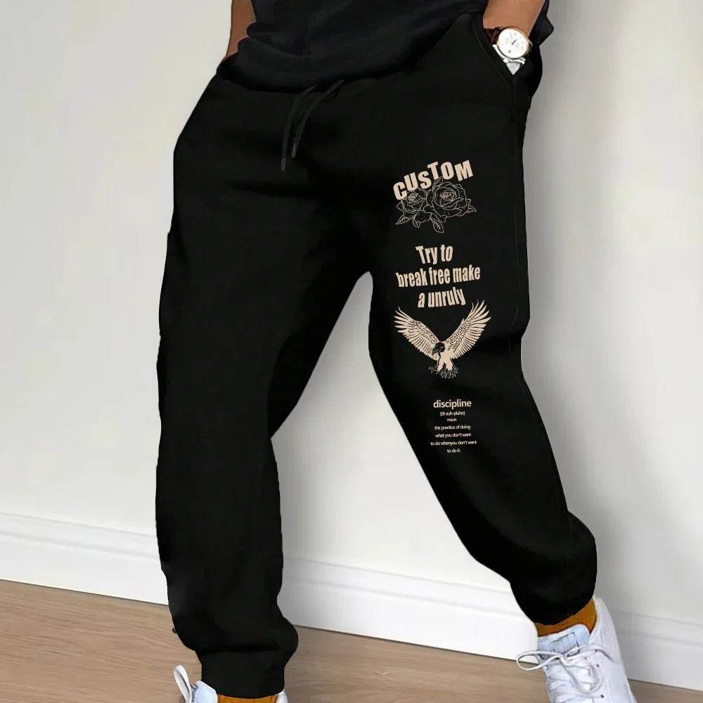 Autumn Men's Sweatpants - Lightweight Jogger Pants with Drawstring Closure - Buy Center US