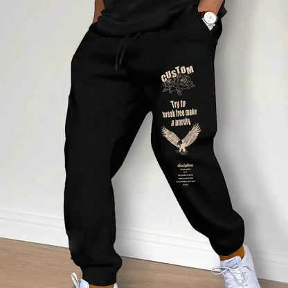 Autumn Men's Sweatpants - Lightweight Jogger Pants with Drawstring Closure - Buy Center US