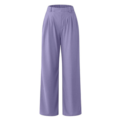 ZOMAXIUJEE Women's Solid Color Palazzo Pants - Casual & Comfortable - Buy Center US
