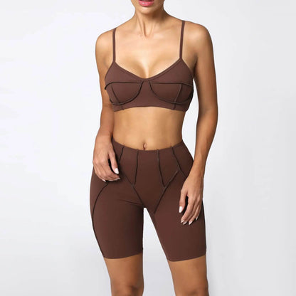 XPSAEG Women's Yoga Outfit Set - Sports Bra & Biker Shorts 2025 - Buy Center US