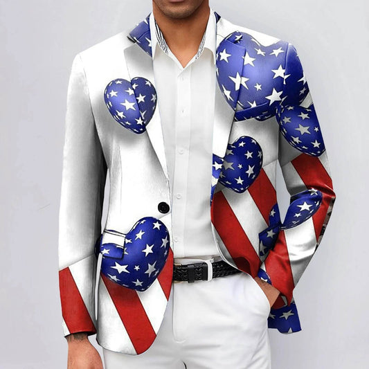 Stylish 3D Printed Jacquard Suit Jacket for Men - Business & Fashion - Buy Center US