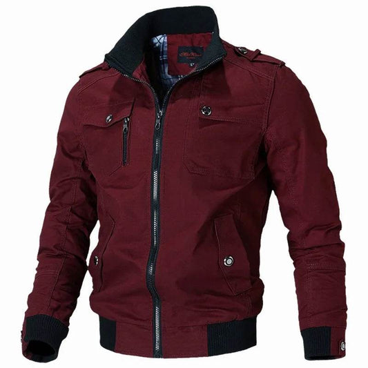 Men's Casual Bomber Jacket - 2024 Spring Autum Windbreaker Coat - Buy Center US