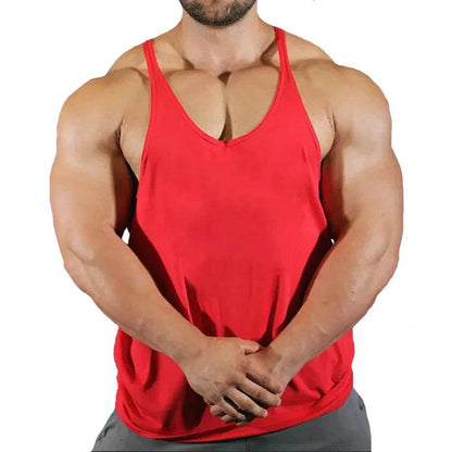 Men's Gym Singlet Tank Top - Stylish Cotton Bodybuilding Shirt - Buy Center US