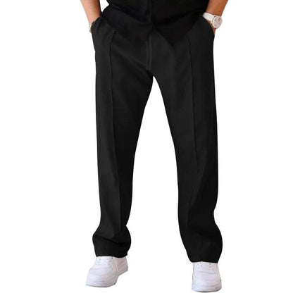 2024 Men's Casual Thin Pants - Spring/Summer Loose Straight Leg Style - Buy Center US