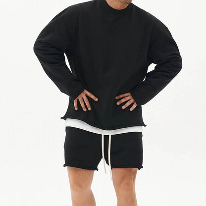 Dueweer Men's Summer Cotton Sets - Loose Hoodie & Shorts for Casual Wear - Buy Center US