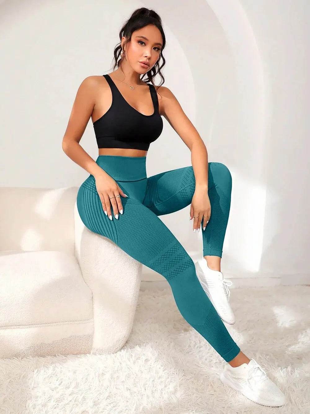 Women's High Waisted Sports Pants - Sexy Lines, Comfortable Fit - Buy Center US