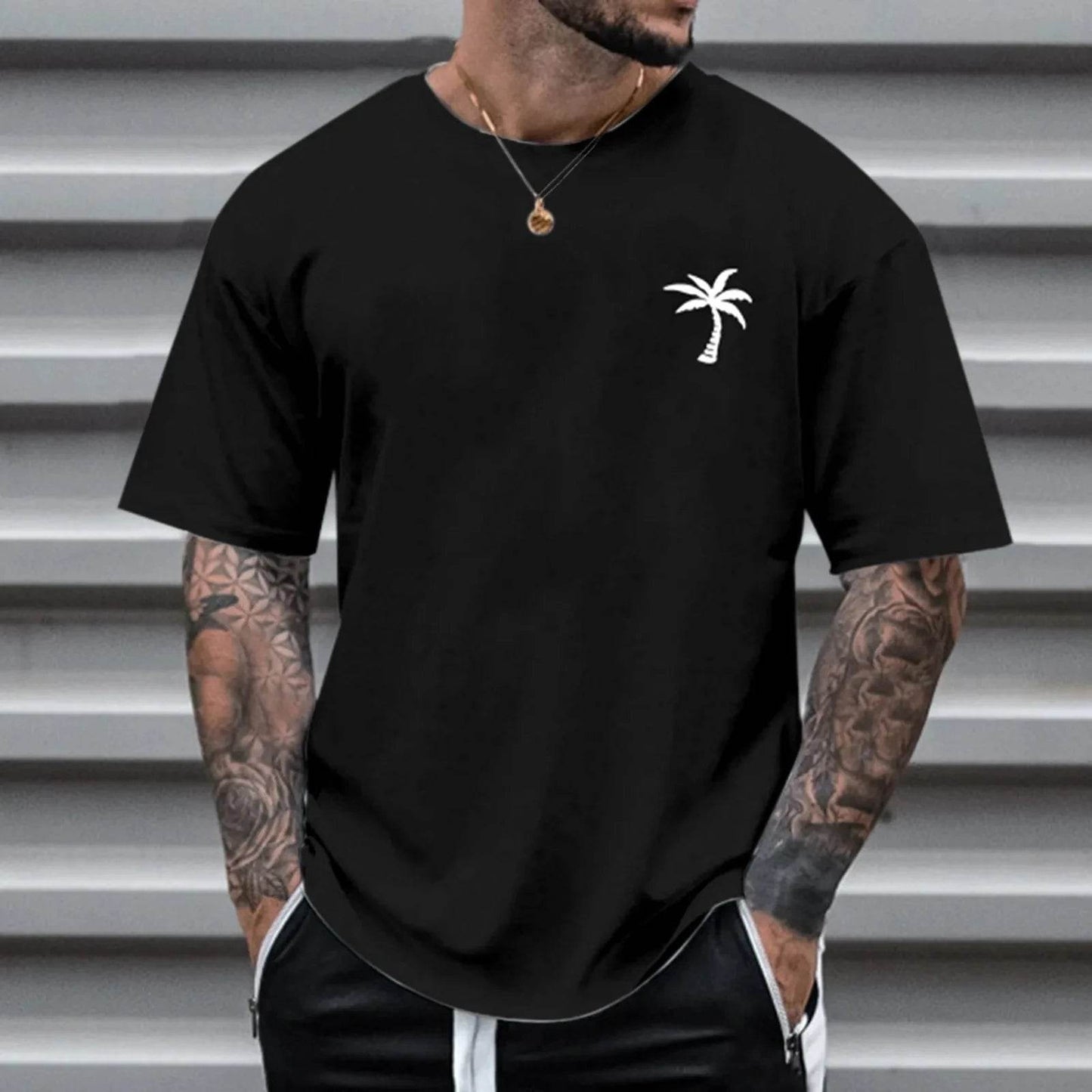 Los Angeles Men's Printed T-Shirt - Casual Short-Sleeved Pullover Style - Buy Center US