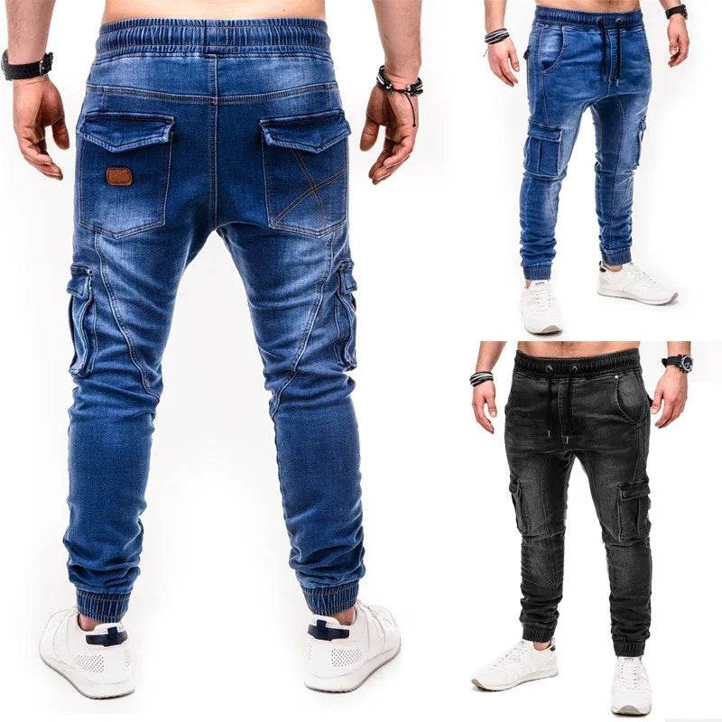 Men's Casual Ripped Skinny Jeans - Lightweight, Stylish Streetwear Pants - Buy Center US