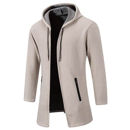 ENWEIGE Men's Hooded Fleece Cardigan - Casual Winter Jacket, Thick Knit - Buy Center US
