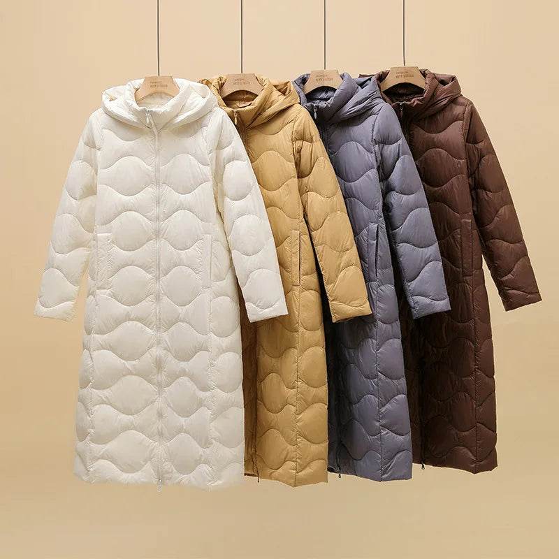 Women’s Lightweight Hooded Down Jacket - Stylish & Warm for Winter - Buy Center US