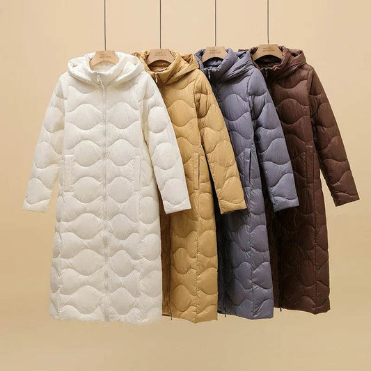Women’s Lightweight Hooded Down Jacket - Stylish & Warm for Winter - Buy Center US