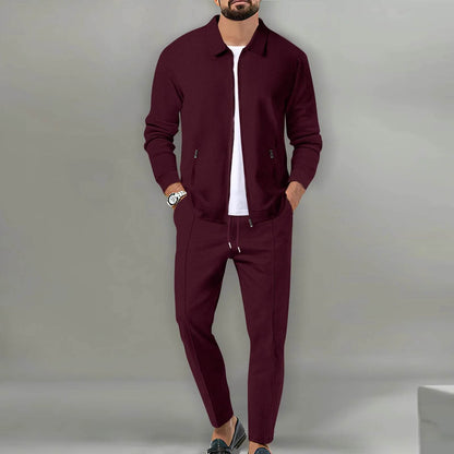 Boilen Heng Xin Men's Casual Blazer Set - Waffle Baseball Suit - Buy Center US