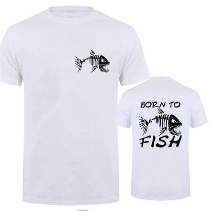 Born To Fish Funny T-Shirt - Casual Short Sleeve for Fishing Lovers - Buy Center US