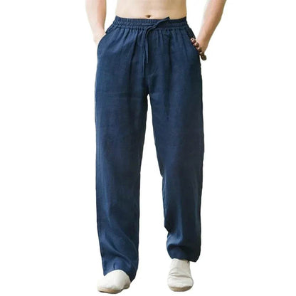 King Billion Men's Casual Beach Pants - Cotton Linen Joggers for Summer - Buy Center US