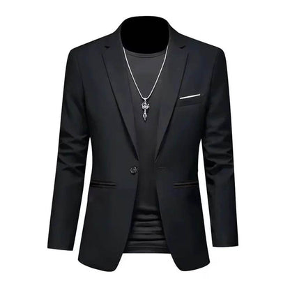 King Billion Men's Casual Business Suit Jacket - Slim Fit, Single Button - Buy Center US
