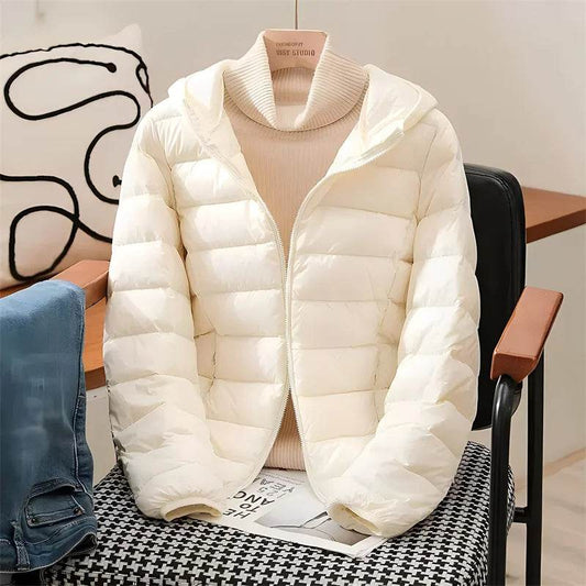 2024 Women's Hooded Puffer Jacket - Ultra Lightweight & Packable - Buy Center US