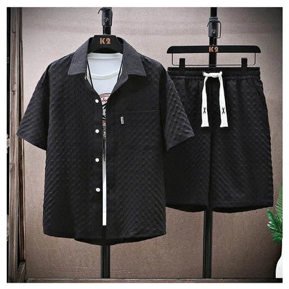 Casualsuit Men's Vintage Short Sleeve Sport Suit - Lightweight Summer 2024 - Buy Center US
