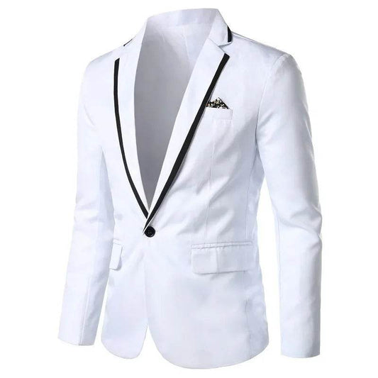 2023 Slims Men's Western Blazer - Stylish Solid Color for Casual Wear - Buy Center US