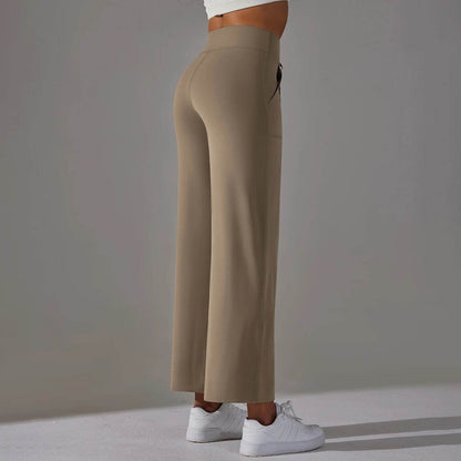 Hamidou Women's High Waist Flare Leggings with Pockets – Yoga & Fitness - Buy Center US
