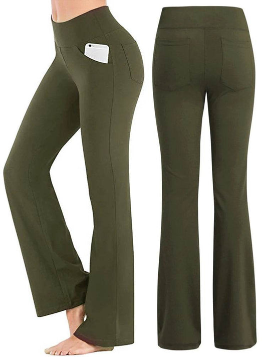 Allukasa High Waist Palazzo Pants - Elegant Slim Fit Trousers for Women - Buy Center US