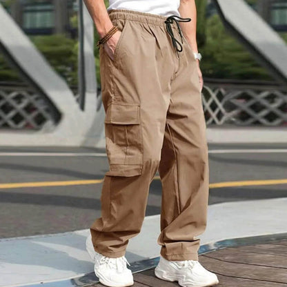 Casual Loose Straight Tube Pants - Men’s Fashionable Streetwear for Spring - Buy Center US