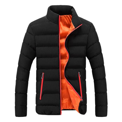 ISHOWTIENDA Men's Zipper Bubble Coat - Lightweight Windproof Puffer Jacket - Buy Center US