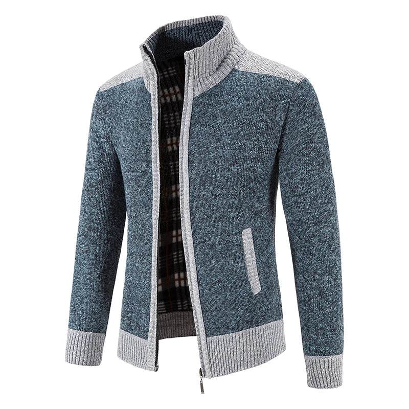 ENWEIGE Men's Fleece Sweater Coat - Warm Knit Zip Windbreaker Jacket - Buy Center US
