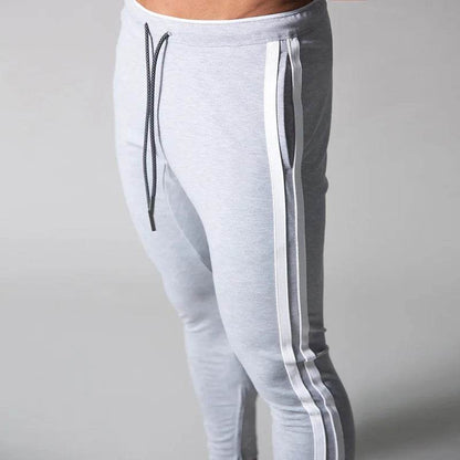 GYMNORTH Men's Casual Sports Pants - Spring/Fall Zippered Striped Design - Buy Center US
