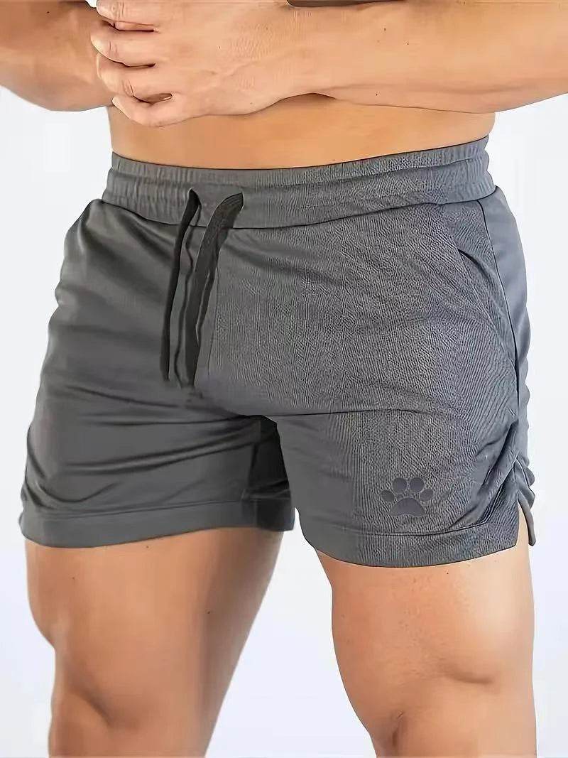 Men's Casual Bear Paw Print Shorts - Perfect for Summer Fitness & Jogging - Buy Center US