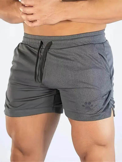 Men's Casual Bear Paw Print Shorts - Summer Fitness & Jogging Style - Buy Center US