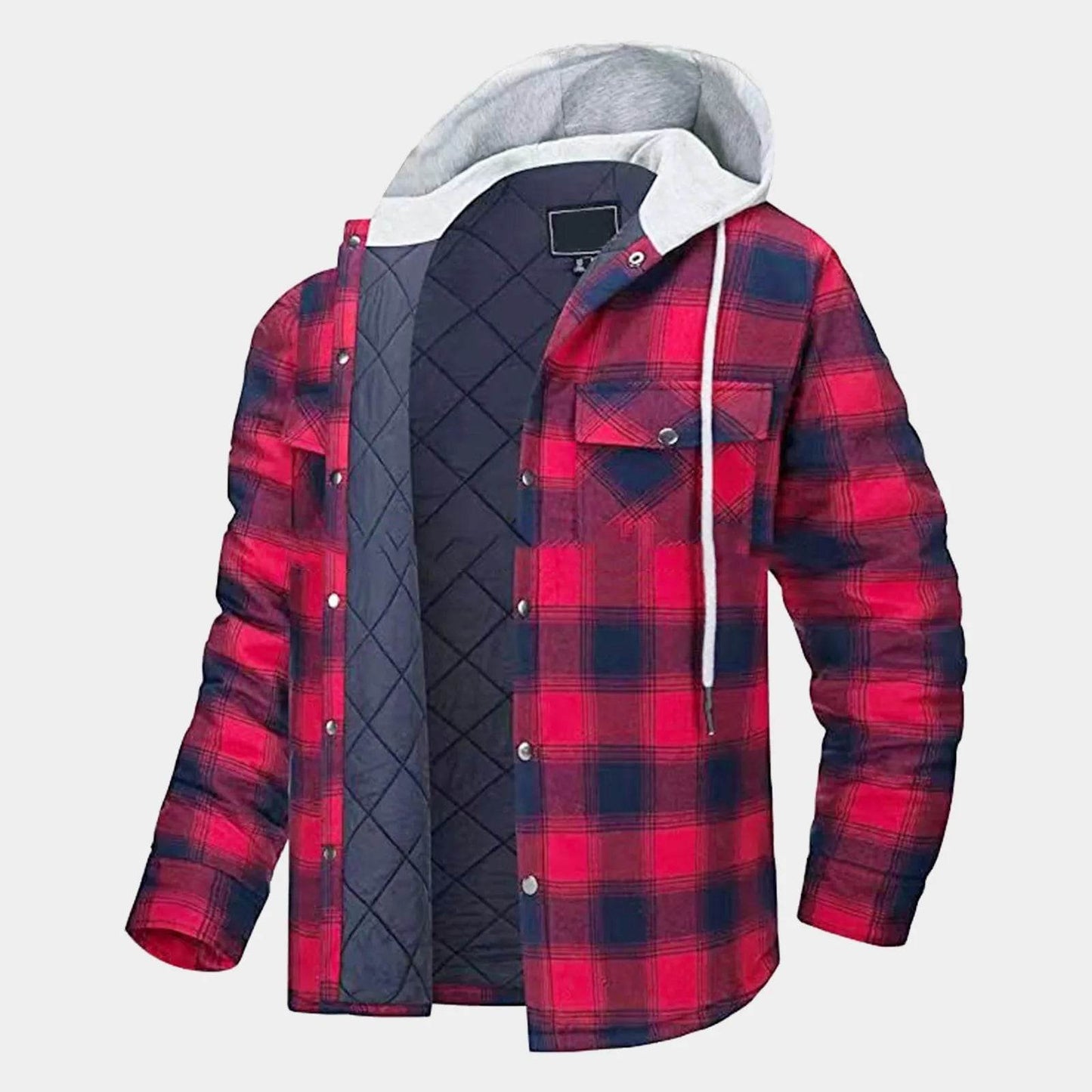 Men's Thickened Cotton Jacket - Casual Autumn Winter Hooded Coat - Buy Center US