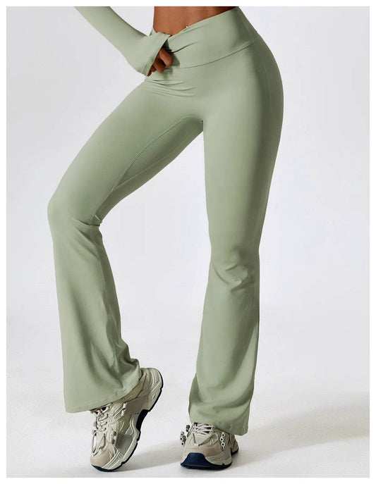 Seafanny Women's Flare Leggings - High Waist Yoga Trousers - Buy Center US