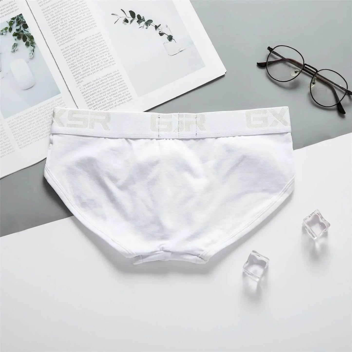 UXST Men's Cotton Underwear - Breathable Low Waist Briefs in Solid Color - Buy Center US