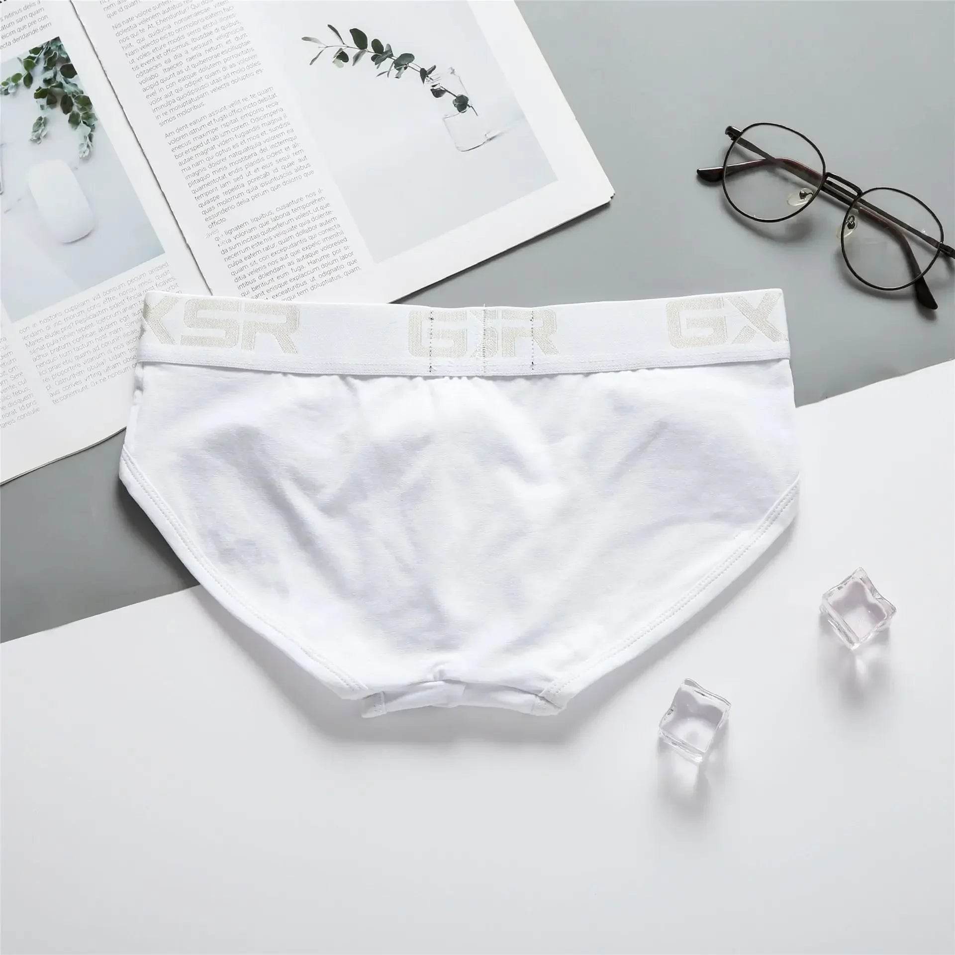 UXST Men's Cotton Underwear - Breathable Low Waist Briefs in Solid Color - Buy Center US