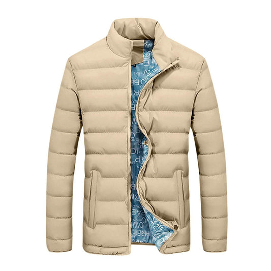 Men's Casual Quilted Jacket - Lightweight Cotton Puffer with Hood - Buy Center US